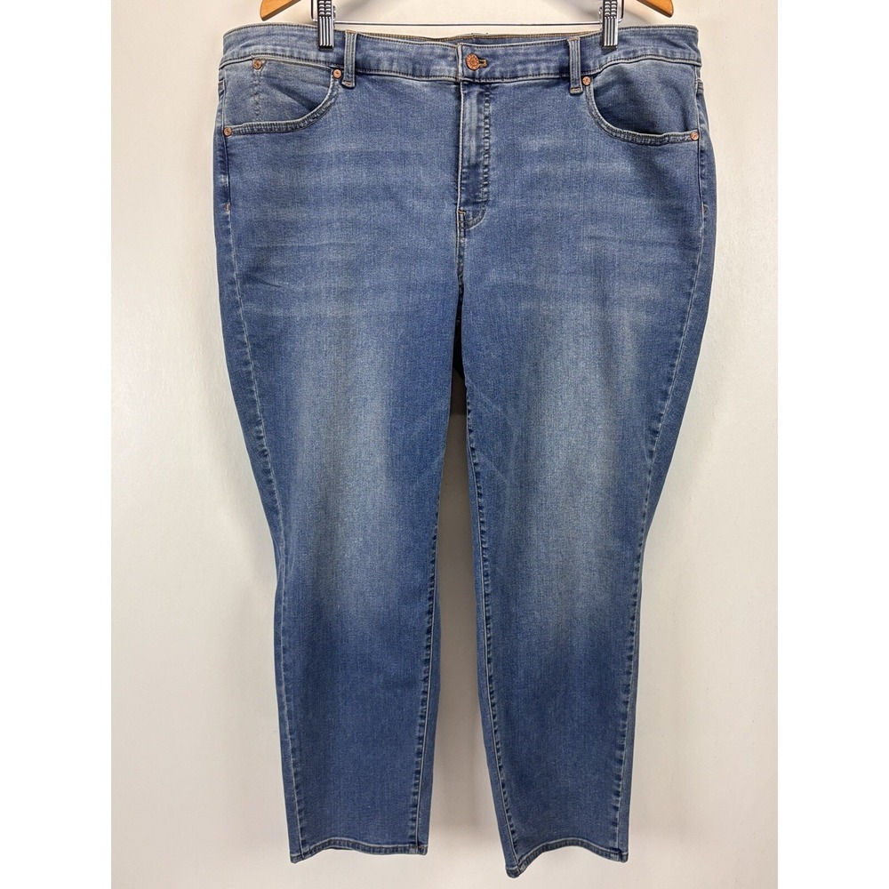 NEW! Talbots Slim Ankle Jeans 22W Plus Stretch Women's